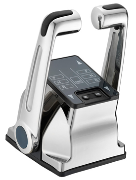 NHK MEC KE-4+ &Eacute;&eacute;nhandel twin motorbediening, inboard stijl (SST), chrome (NM1053-00) - 9064756 - 9064756