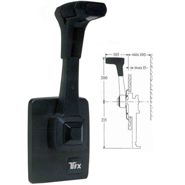 &Eacute;&eacute;nhandel motorbediening B80, zijmontage, standaard - 9065009 4 - 9065007