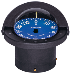 Ritchie Kompas model 'Supersport SS-2000', 12V, inbouwkompas, roos &Oslash;114,3mm/5&deg;, zwart - 9067021 3 - 9067021