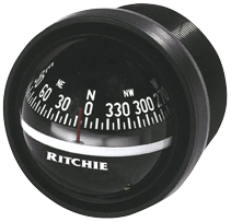 Ritchie Kompas model 'Explorer V-57.2', 12V, dashboardkompas, roos &Oslash;69,9mm/5&deg;, zwart - 9067030 - 9067030