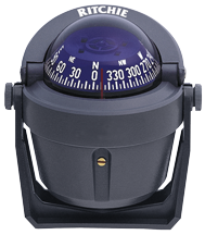 Ritchie Kompas model 'Explorer B-51G', 12V, beugelkompas, roos &Oslash;69,9mm/5&deg;, grijs - 9067037 - 9067037