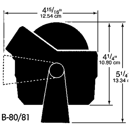 Ritchie beugelkompas model 'Voyager B-81, 12V, roos &Oslash;76,2mm/5&deg;, zwart, Wheelmark - 9067051 1 - 9067051