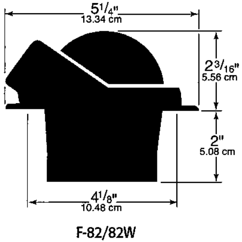Ritchie Kompas model 'Voyager F-82W', 12V, inbouwkompas, roos &Oslash;76,2mm/5&deg;, wit - 9067055 2 - 9067055