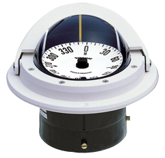 Ritchie Kompas model 'Voyager F-82W', 12V, inbouwkompas, roos &Oslash;76,2mm/5&deg;, wit - 9067055 - 9067055