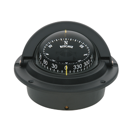 Ritchie Kompas model 'Voyager F-83', 12V, inbouwkompas, roos &Oslash;76,2mm/5&deg;, zwart (wheel mark) - 9067056 - 9067056