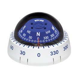 Ritchie Kompas model 'Kayaker XP-99W', opbouwkompas, roos &Oslash;76,2mm/5&deg;,wit - 9067106 - 9067106