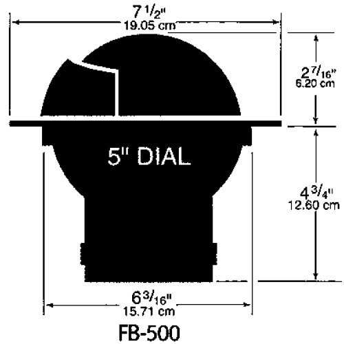 Ritchie Kompas model 'Globemaster SF-600', 12/24/32V, inbouw, &Oslash;152,4mm/2 of 5&deg;, zwart (zeil) - 9067368 1 - 9067368