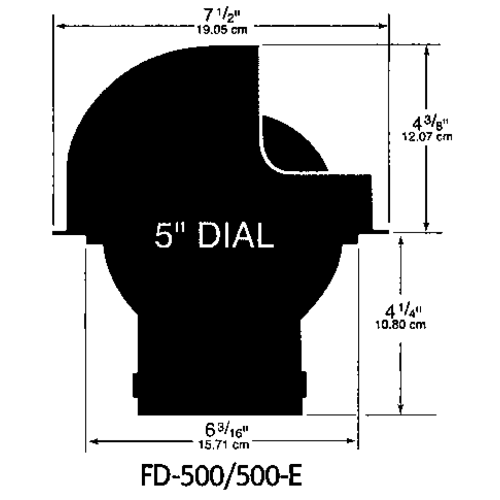 Ritchie Kompas model 'Globemaster FD-500-P', 12/24/32V, inbouw, &Oslash;127mm/2 of 5&deg;, RVS (motor) - 9067371 1 - 9067371