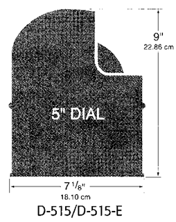 Ritchie Kompas model 'Globemaster D-515-P', 12/24/32V, opbouw, &Oslash;127mm/2 of 5&deg;, RVS (motor) - 9067388 1 - 9067388