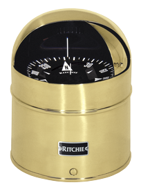 Ritchie Kompas model 'Globemaster D-615-X', 12/24/32V, opbouw, &Oslash;152,4mm/2 of 5&deg;, messing (motor) - 9067396 - 9067396