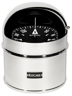 Ritchie Kompas model 'Globemaster D-615-EP', 12/24/32V, opbouw, &Oslash;152,4mm/2 of 5&deg;, RVS (zeil) - 9067398 3 - 9067398