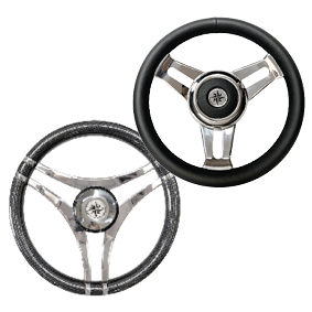 3-Dubbelspaaks RVS Stuurwiel model 29 carbon, &Oslash;=350mm - 9068741 1 - 9068741