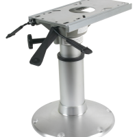 Aluminium mainstay 'Heavy Duty' stoelpoot (360&deg; draaibaar + lock) H=381-508mm, voet &Oslash;305mm - 9069191a - 9069191A