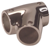 RVS T-stuk links, &Oslash;22,25mm, 60&deg; - 9072120 - 9072120