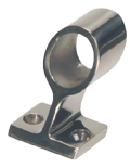 RVS Railinghouder 60&deg;, &Oslash;22,25mm, H=49mm - 9072210 - 9072210