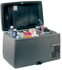 Draagbare koelbox model VF35P, 35l, 680x410x400mm, 12/24V, vermogen 31W/h, interne compressor - 9075620 1 - 9075620