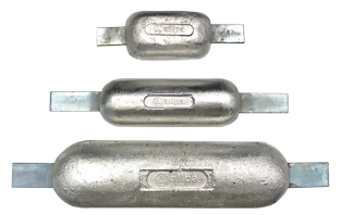 Zinken lasstrip-anode, 300x70x200x25mm (2,20kg) - 9077435 - 9077435