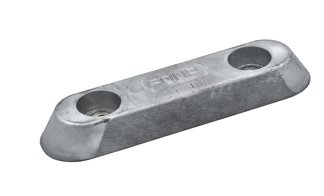 Aluminium anode boutmontage, gatsafstand = 140mm (1,4kg) - 9077811 1 - 9077811