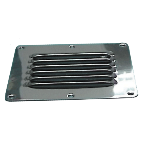 RVS Ventilatierooster 'Louvre', 127x115mm - 9078140 - 9078140