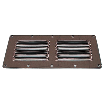 RVS Ventilatierooster 'Louvre', 230x115mm - 9078141 1 - 9078141