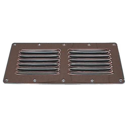 RVS Ventilatierooster 'Louvre', 230x115mm - 9078141 - 9078141