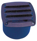Kunststof Ventilatierooster, 85x85mm, slangaansluiting &Oslash;75mm, zwart - 9078146 - 9078146