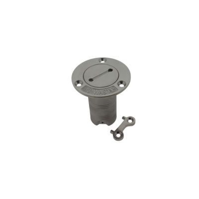 RVS Dekvuldop 'Waste', slangaansluiting &Oslash;38mm, flens &Oslash;76mm, 0&deg; model - 9078218 - 9078218