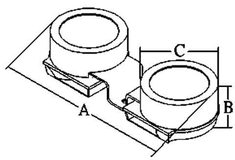 RVS elektromagnetische mini scheepshoornset, 2-tonig, 2x&Oslash;82mm, 12V - 9078661 1 - 9078661