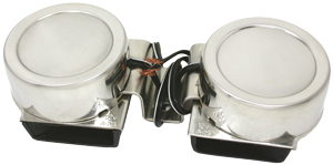 RVS elektromagnetische mini scheepshoornset, 2-tonig, 2x&Oslash;82mm, 12V - 9078661 2 - 9078661