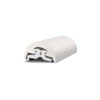 Stootlijst 'Radial 40', wit, H=25mm, rollengte 16m - 9080249r - 9080249R