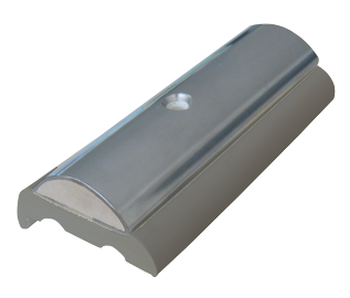 Kunststof basisprofiel hoog voor Sphaera 35",  12m, grijs - 9080319 - 9080319