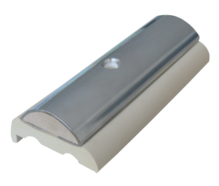 Kunststof basisprofiel hoog voor 'Sphaera 35', minimale order 12m, wit - 9080320r - 9080320R