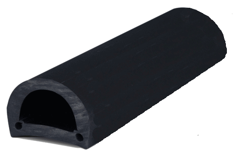 PVC stootlijst, dock 90, B=90mm, zwart; rol van 16m - 9080490r 3 - 9080490R