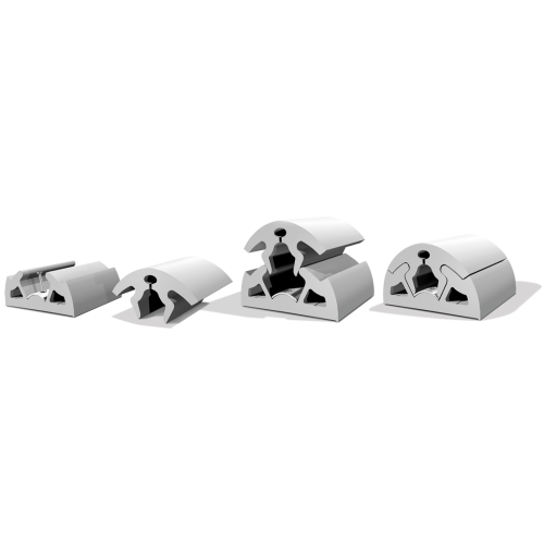 PVC stootlijst 'Bino', B=90mm, zwart 12mtr. - 9080750r 2 1 - 9080750R
