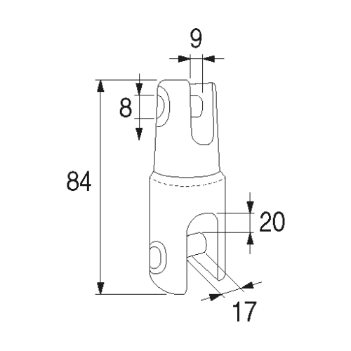 Professionele ankerkettingverbinder wartelend &Oslash;6-8 ketting - 9081210 dim 72dpi - 9081210