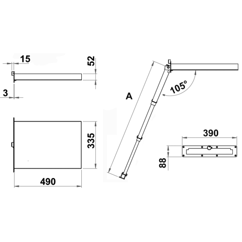 Telescopische zwemtrap model Eccentrica in cassette 4-takt - 9081230 dim 72dpi - 9081230