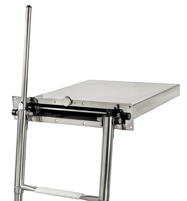 Telescopische zwemtrap model Portofino in cassette 4-treeds met geintegreerde handel - 9081231 2 72dpi - 9081231