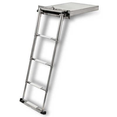 Telescopische zwemtrap model Portofino in cassette 4-treeds met geintegreerde handel - 9081231 72dpi - 9081231