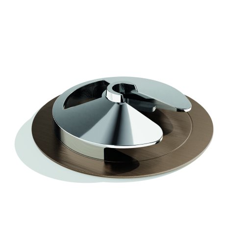 SEASIP RVS houder - antislipvoet bronsfinish - voor wijnglazen op steel - 9081281 1 - 9081281