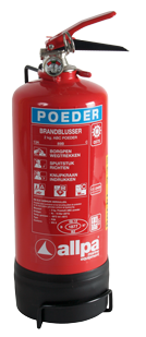 Poederblusser 2kg, &Oslash;110mm, H=395mm (brandklasse A+B+C) - 9082121 - 9082121