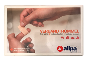 Verbandtrommel type 'B', standaard inhoud, inclusief wandhouder - 9082185 - 9082185