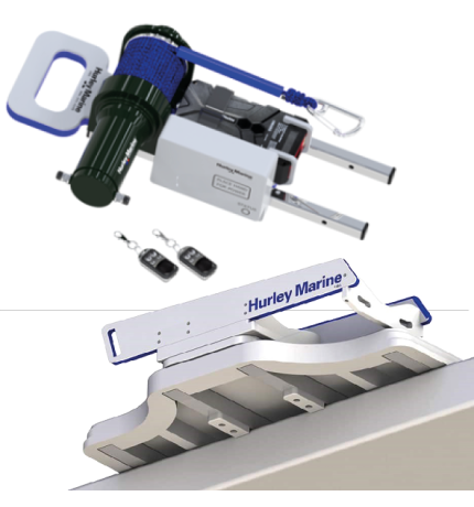 Hurley H3O+ Davit met elektrische lier