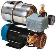 Waterdruksysteem INOX 66B, 12V/185W, 12l/min (bij 0,7bar), RVS tank 2l - 9086040 - 9086040