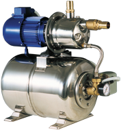 Waterdruksysteem INOX 950, 230V/370W, 52l/min (bij 1,2bar), RVS tank 24l - 9086052 - 9086052