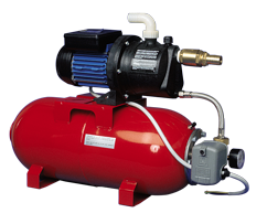Waterdruksysteem AMFA 990, 12V/370W, 52l/min (bij 1,2bar), stalen tank 24l - 9086060 - 9086060