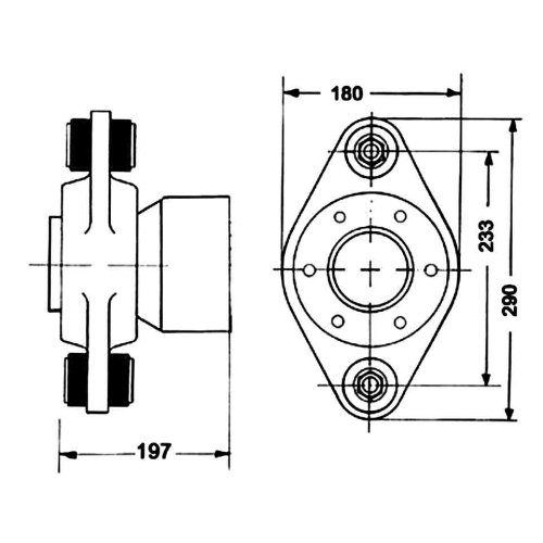 Hydradrive Homokineet model HD-142, L=270mm - 9099723 1 - 9099723