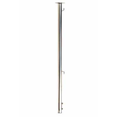 RVS vlaggenstok, L=600mm &Oslash;25mm, met 2 haken met kliksysteem - 913817 2 - 913817