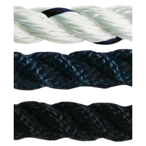 Allcord-1, geslagen polyester, &Oslash;12mm, wit, haspel 200m (breekkracht 2400kg) - Al0112l 1 - AL0112/L