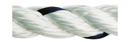 Allcord-1, geslagen polyester, &Oslash;12mm, wit, haspel 200m (breekkracht 2400kg) - Al0112l 2 - AL0112/L