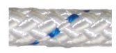 Allcord-17, &Oslash;12mm Gevlochten schoot- & vallenlijn 'Easy' wit met blauwe merkdraad - Al1706 72dpi 1 1 1 - AL1712